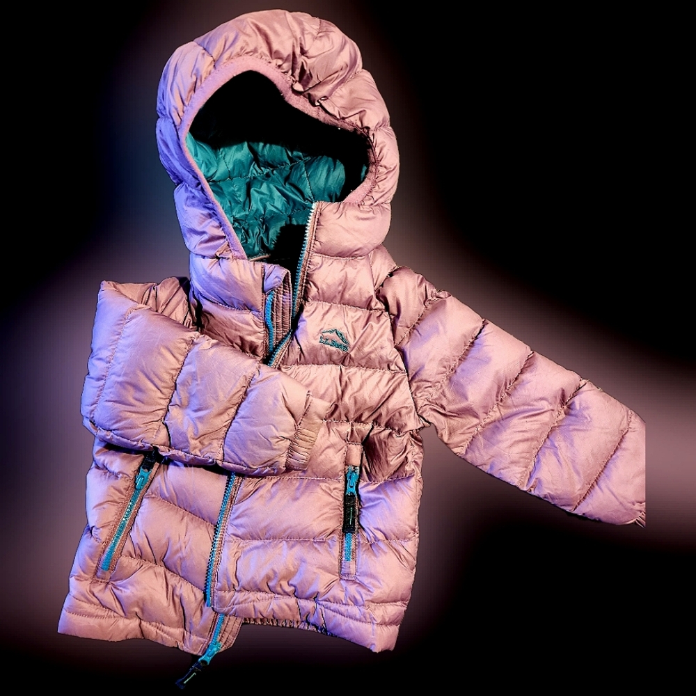 12-18 mo ll bean ultralight 650 down jacket, purple